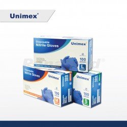 Unimex Nitrile Gloves (sold by box of 100s)